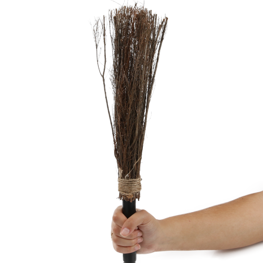 3PC SCREW TOGETHER PLASTIC DELUXE BROOM