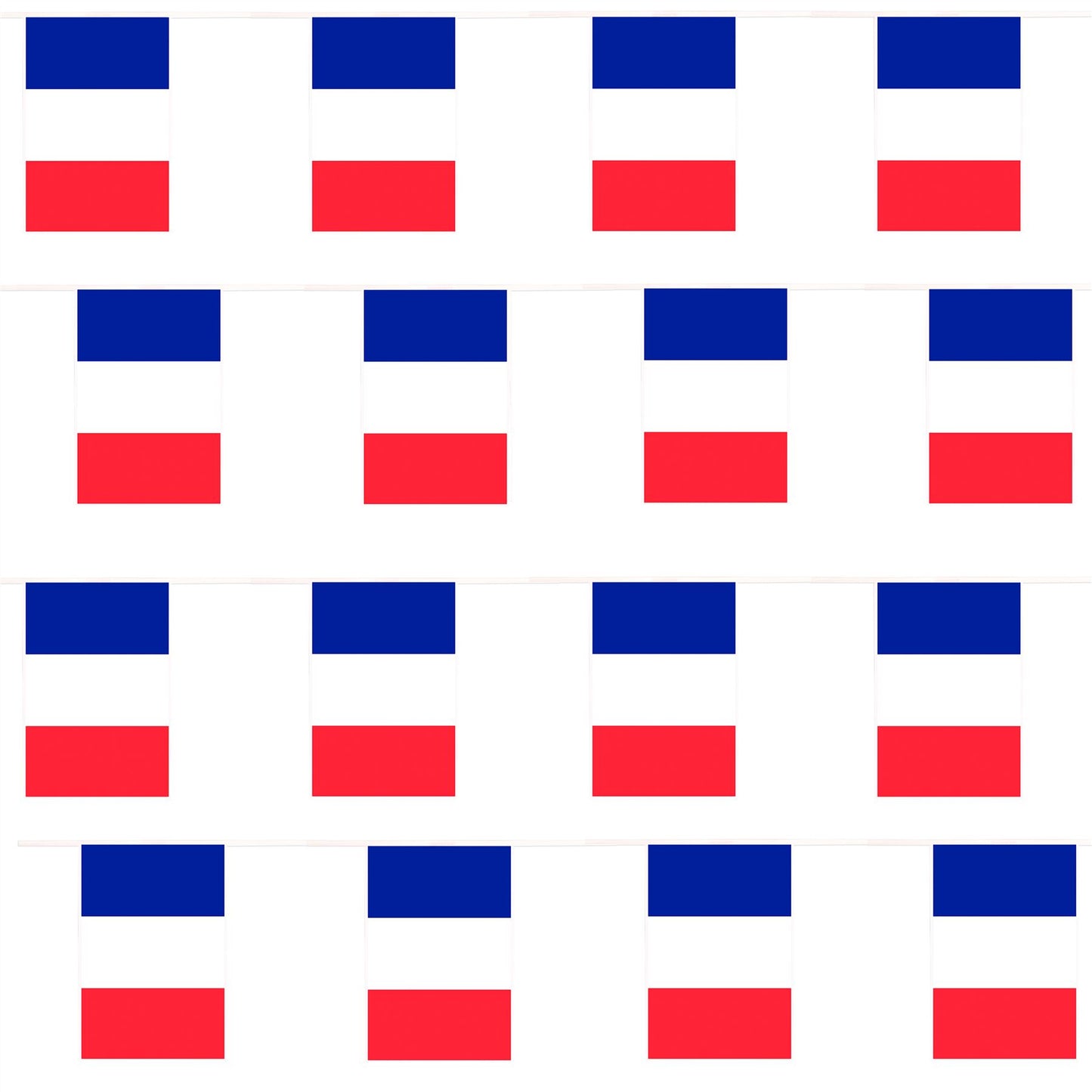 France 10 Metre Polyester Bunting with 24 Flags