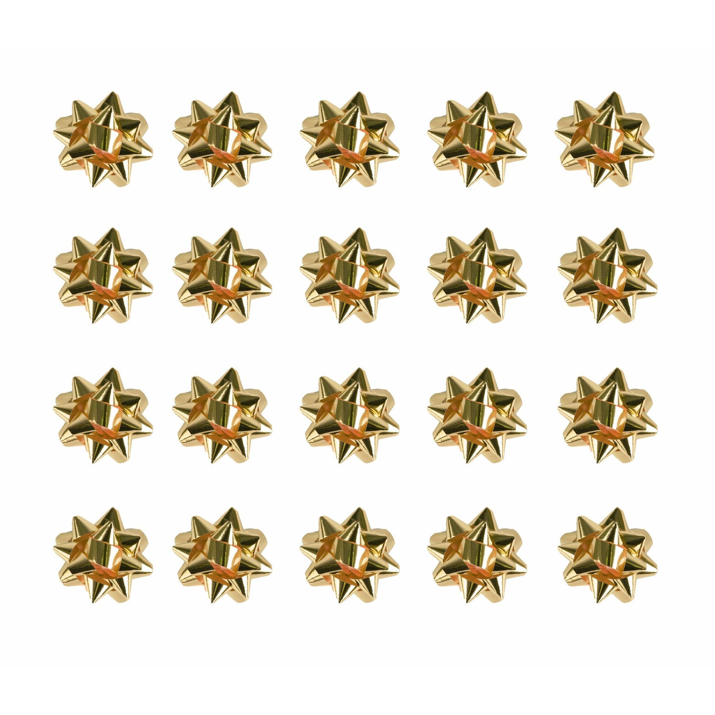 Medium Foil Bows Gold Pack 20