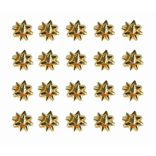 Medium Foil Bows Gold Pack 20