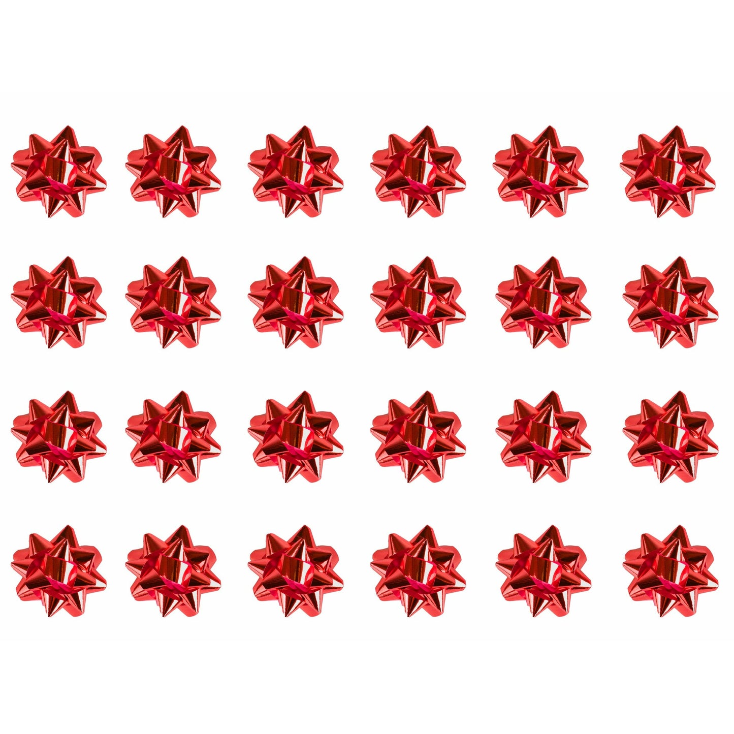 Small Foil Bows Red Pack 25