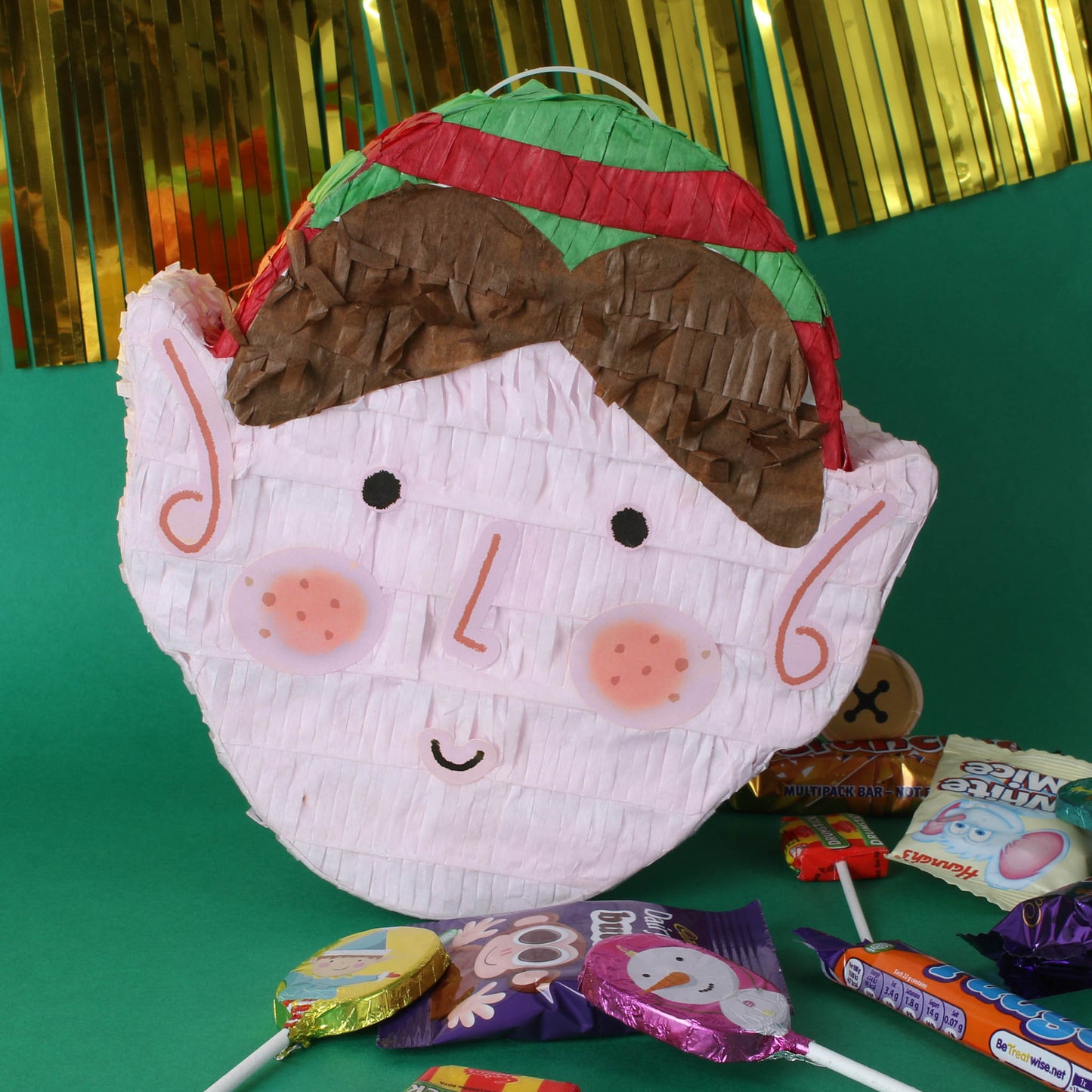 ELF PINATA WITH FACE STICKERS