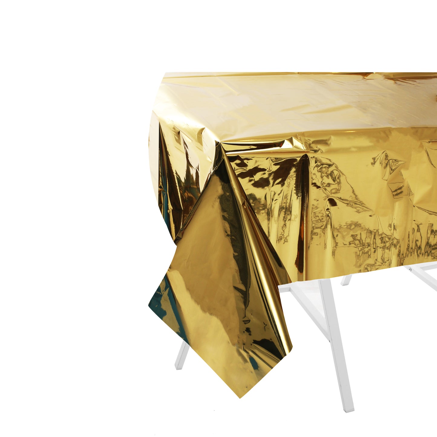 GOLD FOIL PVC DISPOSABLE TABLE COVER
