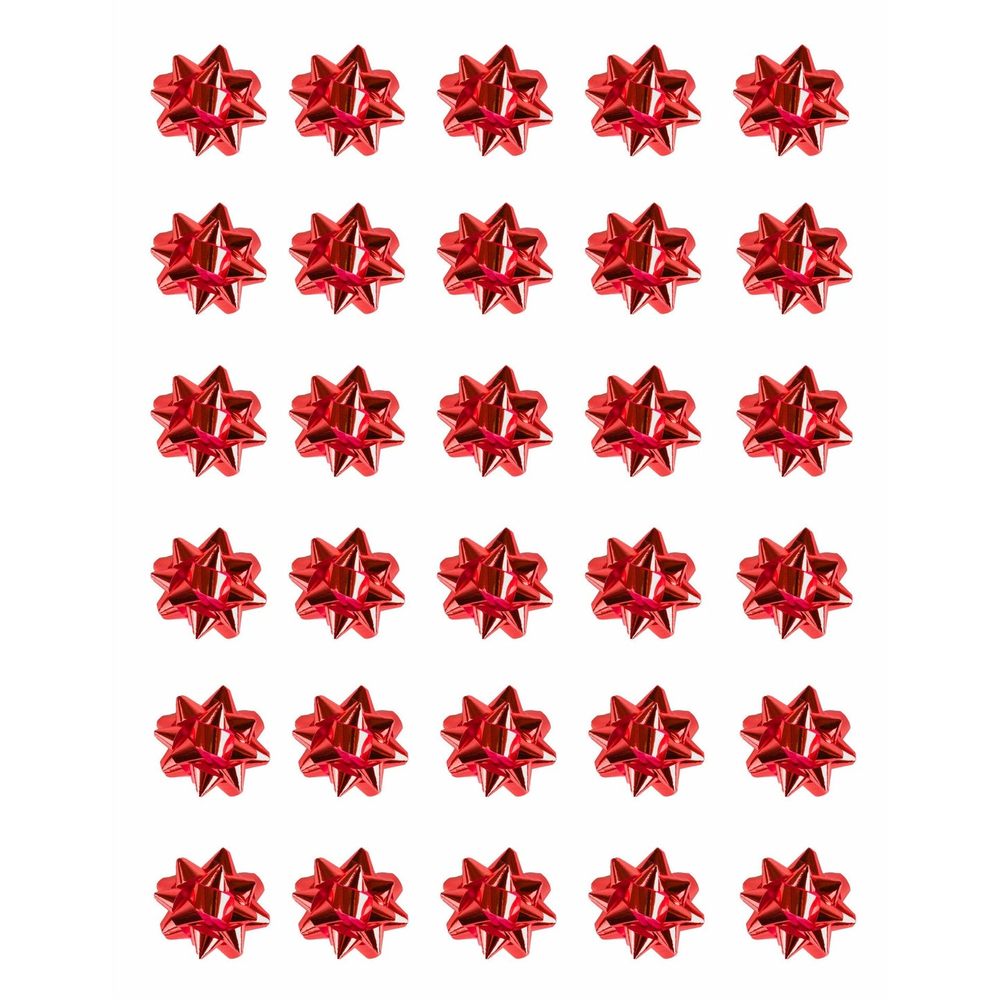 Mini Foil Bows Red Pack 30