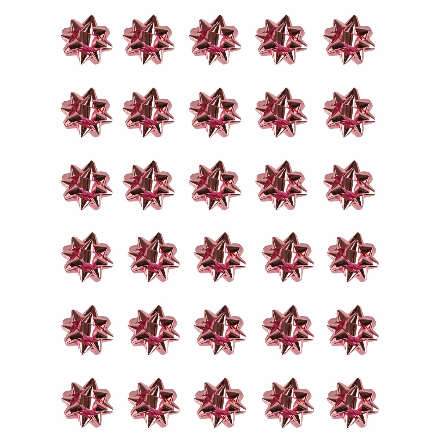 Mini Foil Bows Pink Pack 30