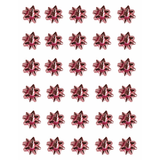 Mini Foil Bows Pink Pack 30