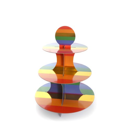 Rainbow Pride 3 Tier Cake Stand