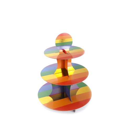 Rainbow Pride 3 Tier Cake Stand