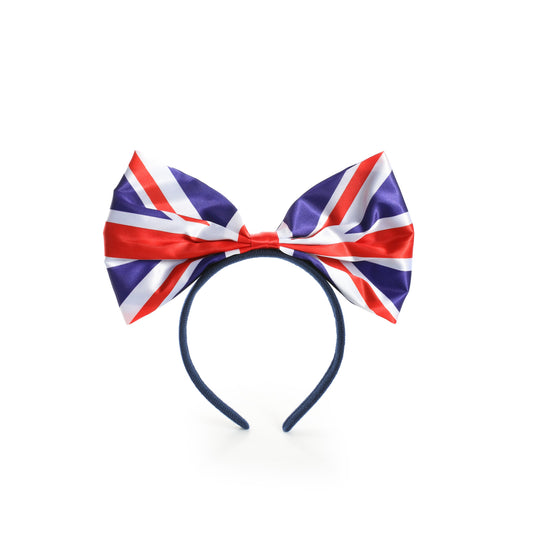 Union Jack Bow Headband