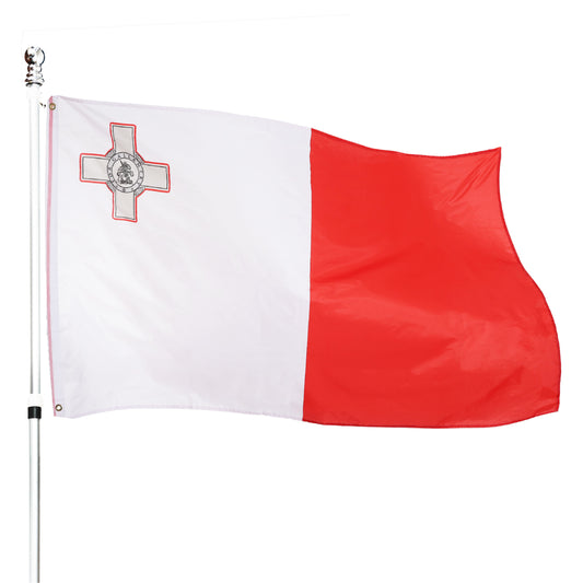Malta 5ft x 3ft Flag with 2 Eyelets