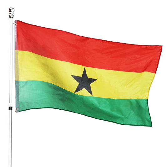 Ghana 5ft x 3ft Flag with 2 Eyelets