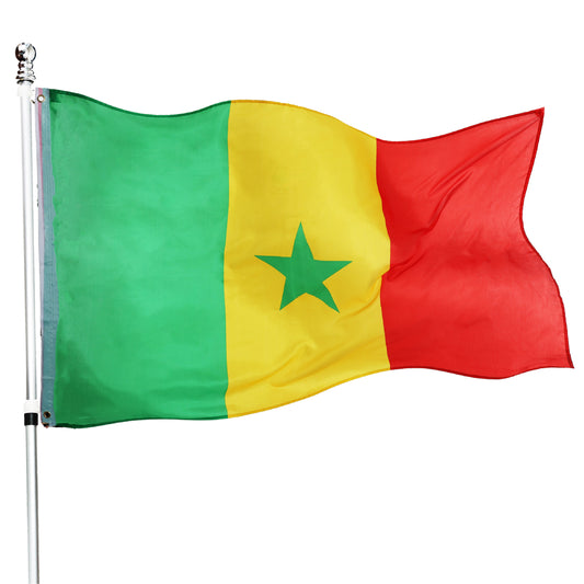 Senegal 5ft x 3ft Flag with 2 Eyelets