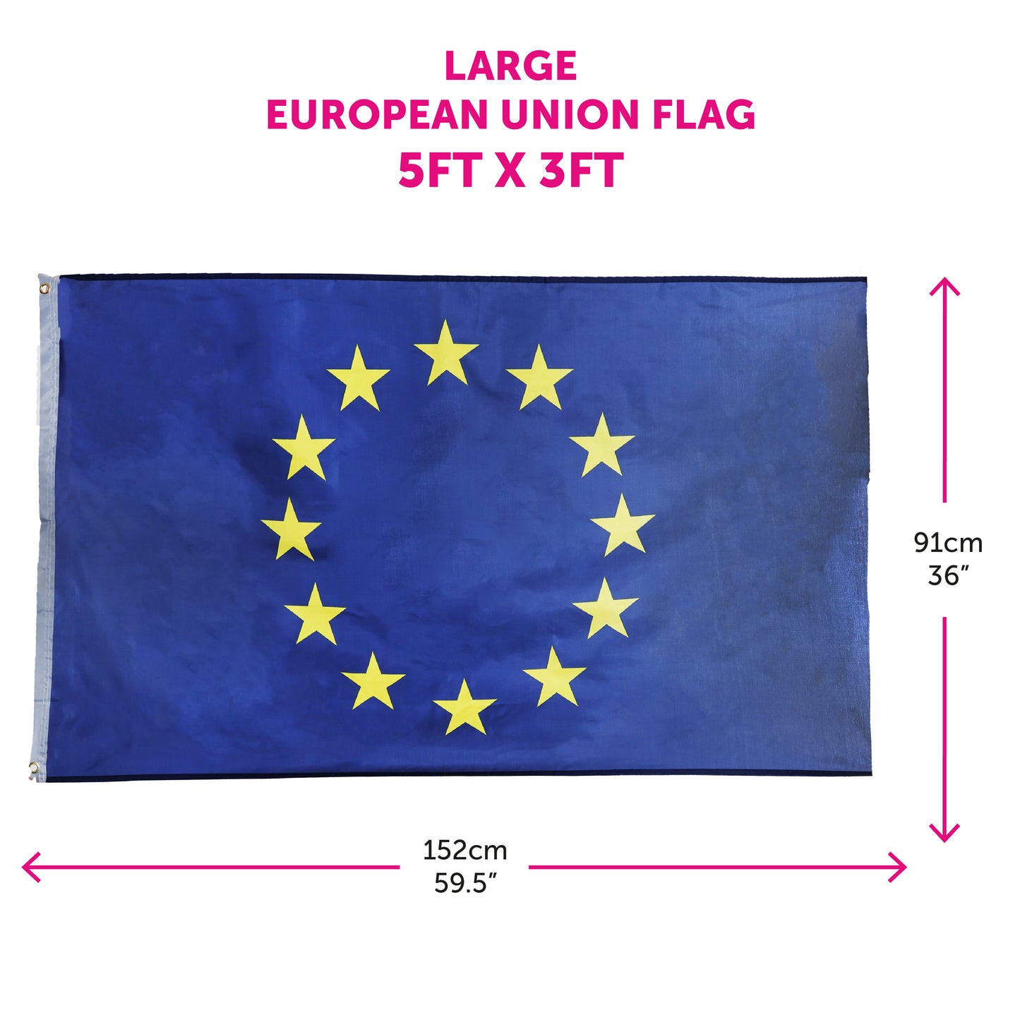 Large 5x3ft European Union Flag