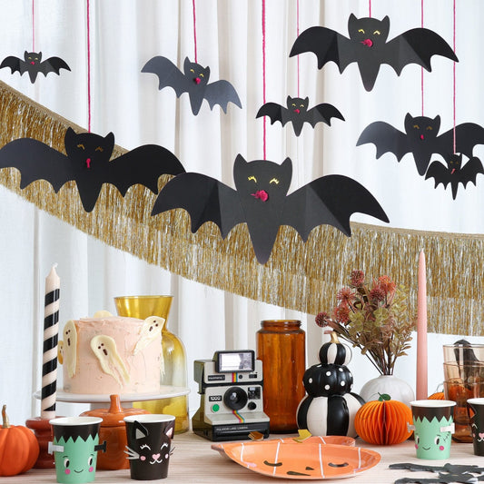 Hanging Bats DIY Decoration Pack of 6