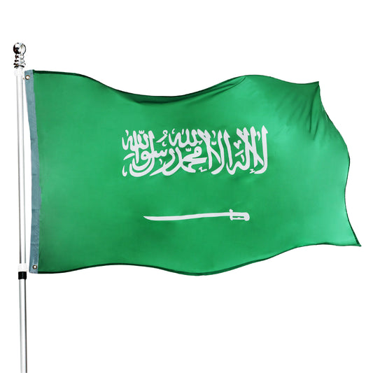 Saudi Arabia 5ft x 3ft Flag with 2 Eyelets