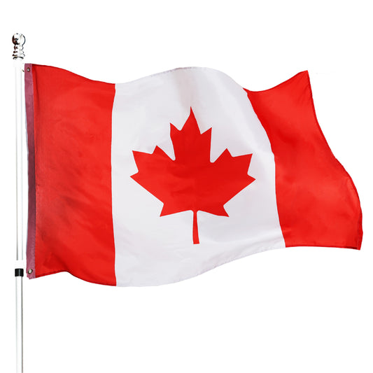 Canada 5ft x 3ft Flag with 2 Eyelets