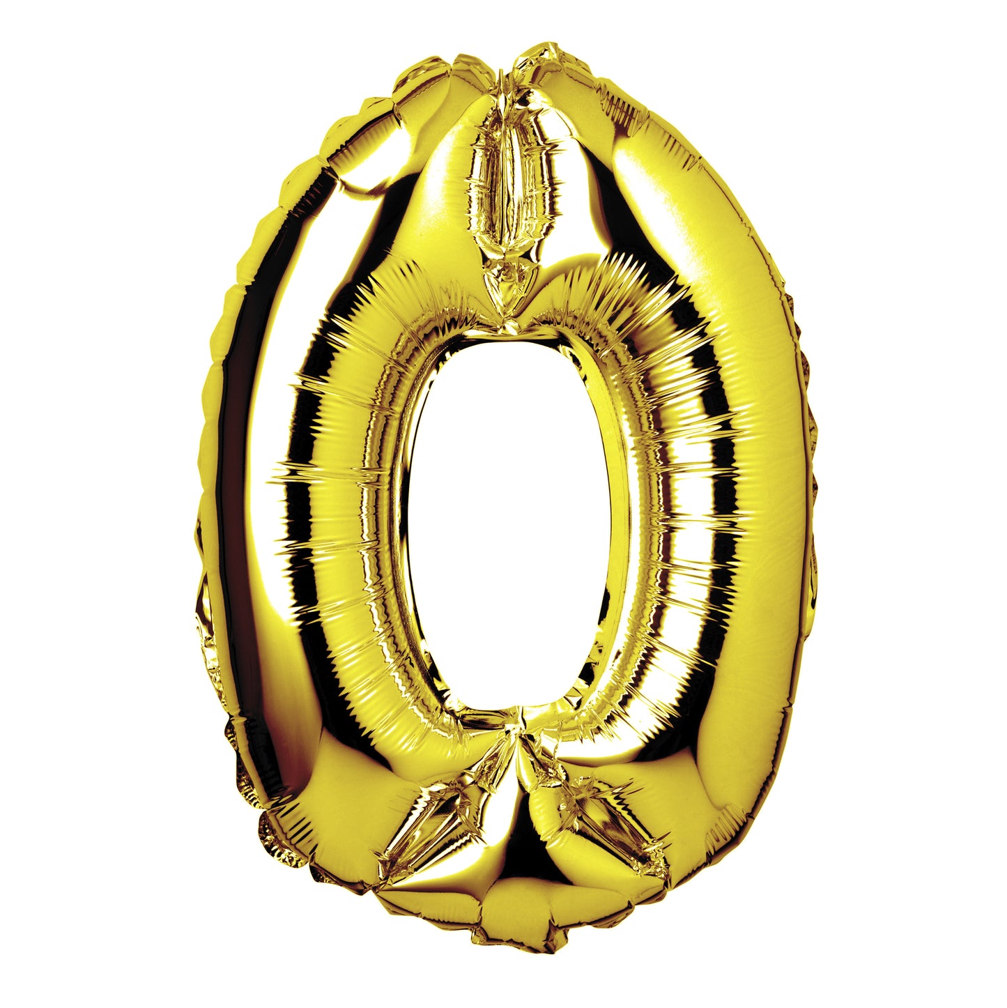 34" Giant Foil Gold Number 0 Balloon