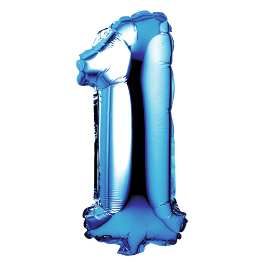 34" Giant Foil Blue Number 1 Balloon
