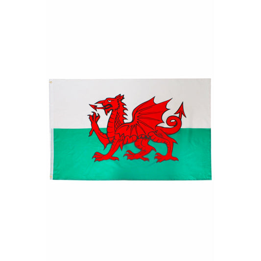 Wales Welsh Cymru 5ft x 3ft Flag with 2 Eyelets