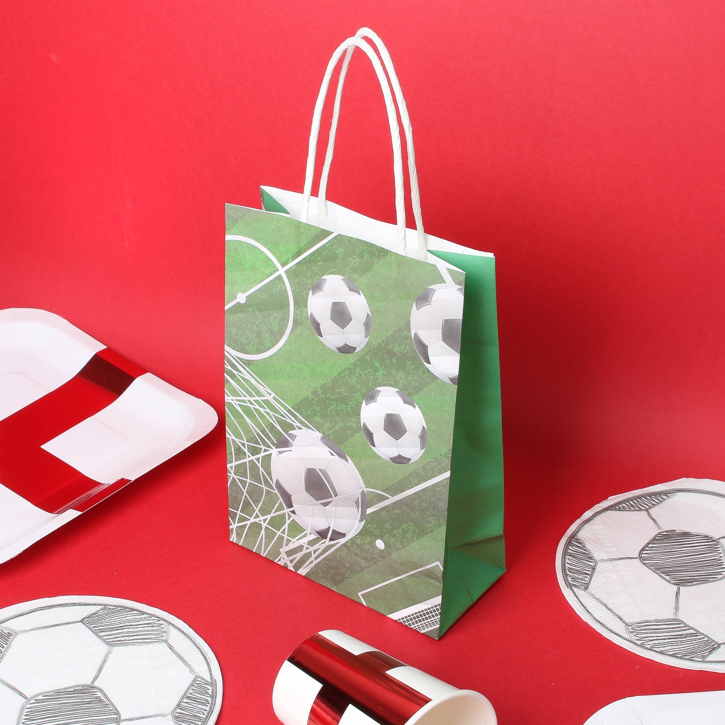Football Paper Bag with Handles