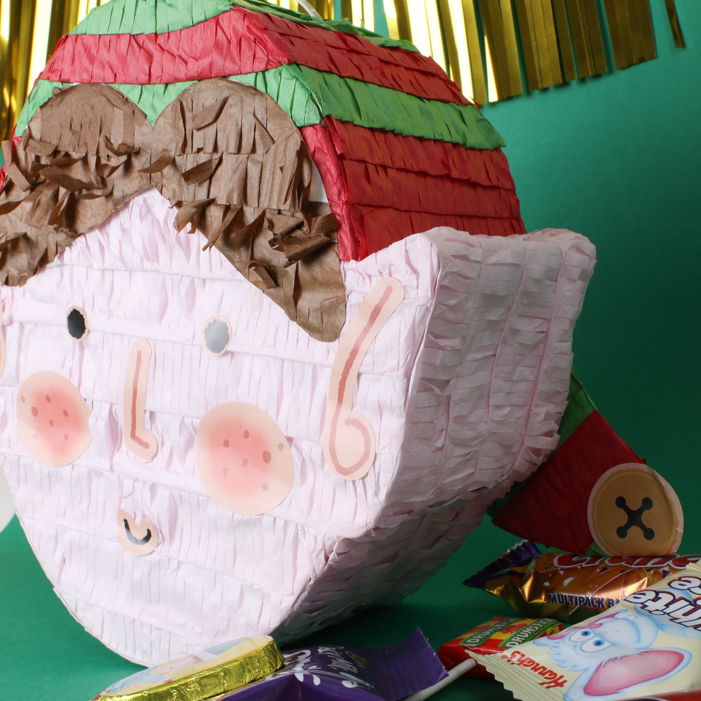 ELF PINATA WITH FACE STICKERS
