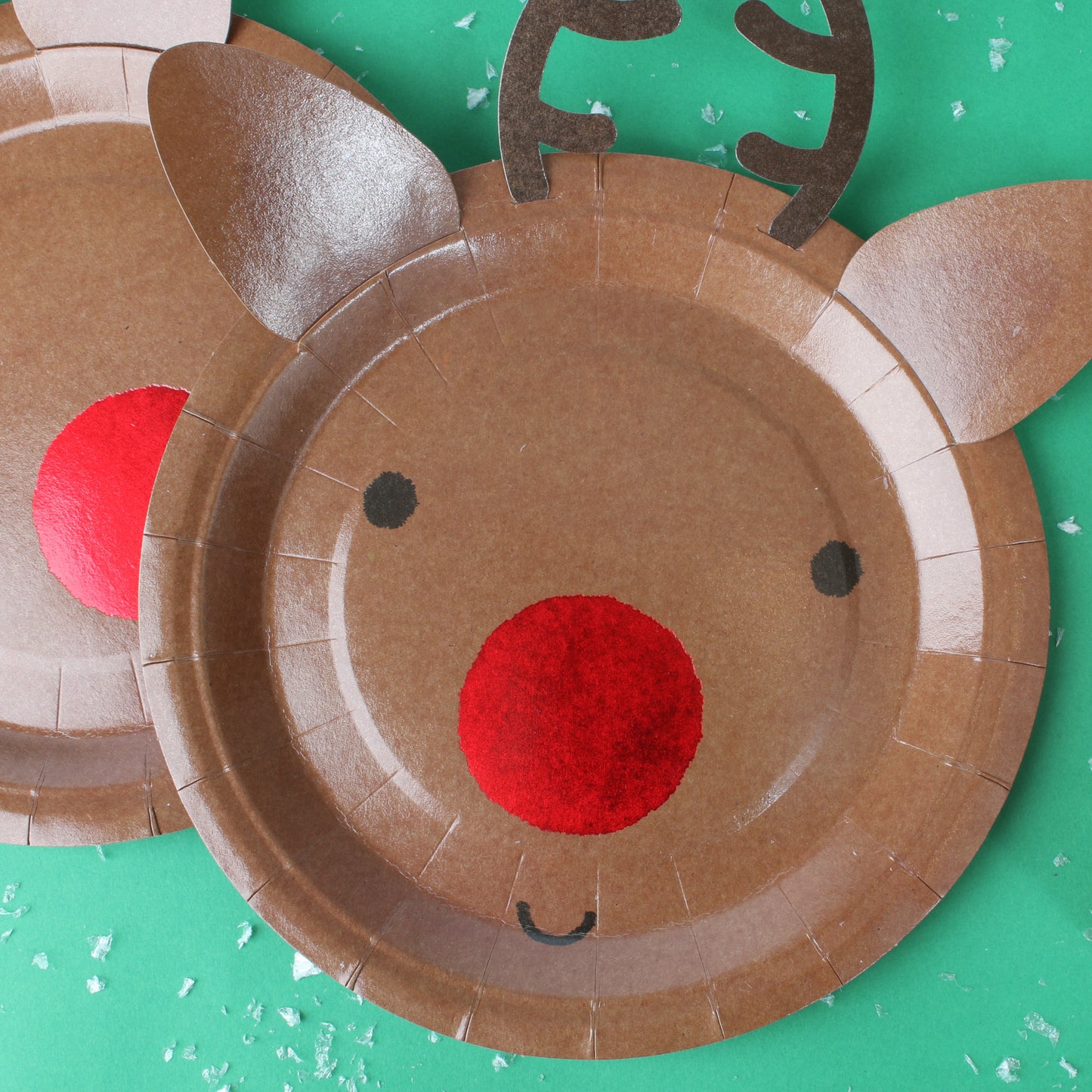 Reindeer Shape Paper Plates Pack of 10