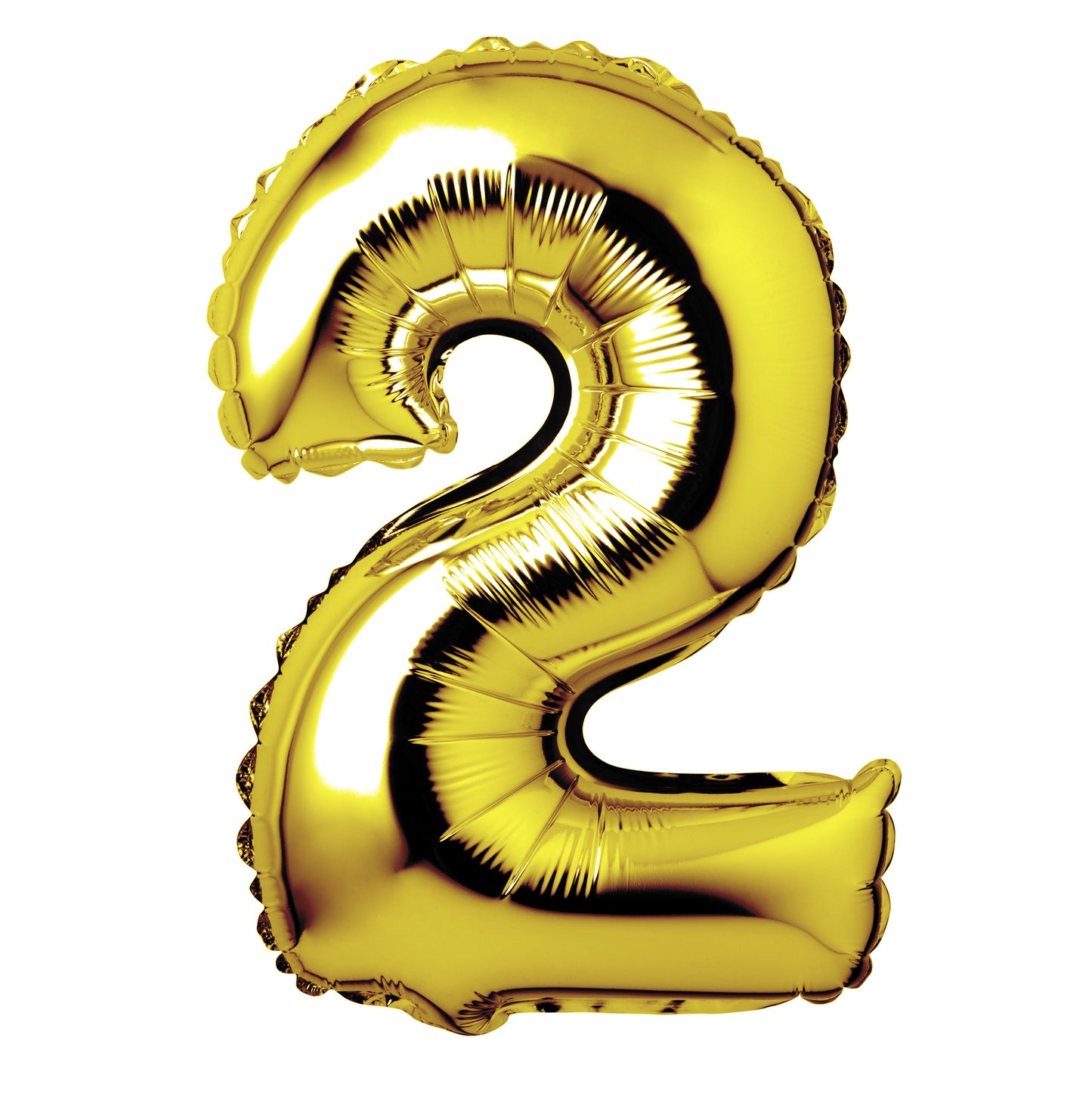 34" Giant Foil Gold Number 2 Balloon