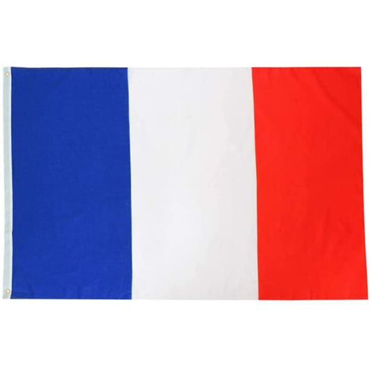 France French 5ft x 3ft Flag with 2 Eyelets