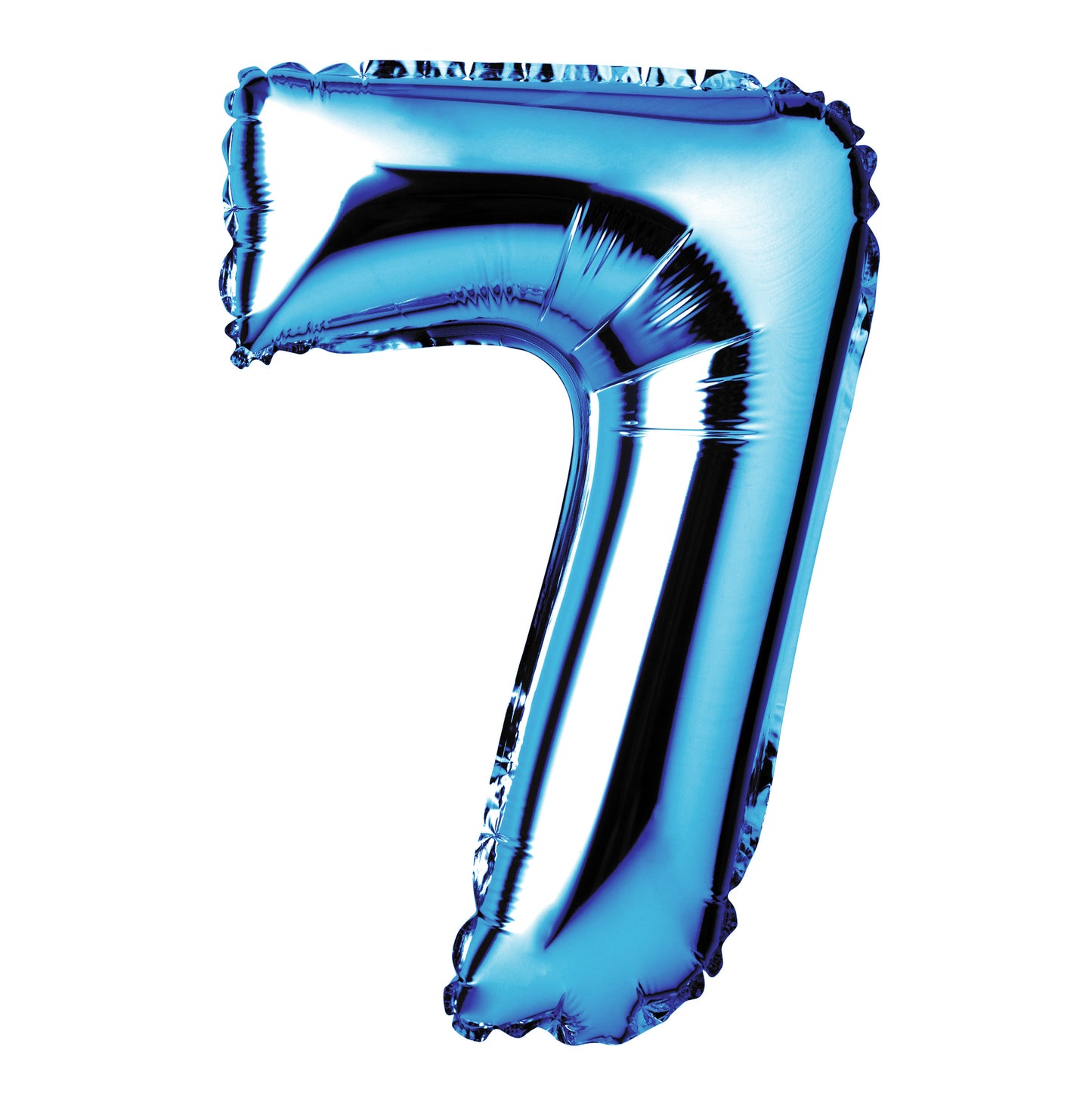 34" Giant Foil Blue Number 7 Balloon