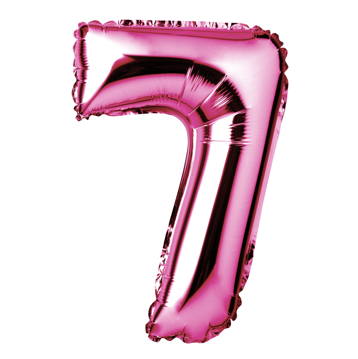 34" Giant Foil Hot Pink Number 7 Balloon