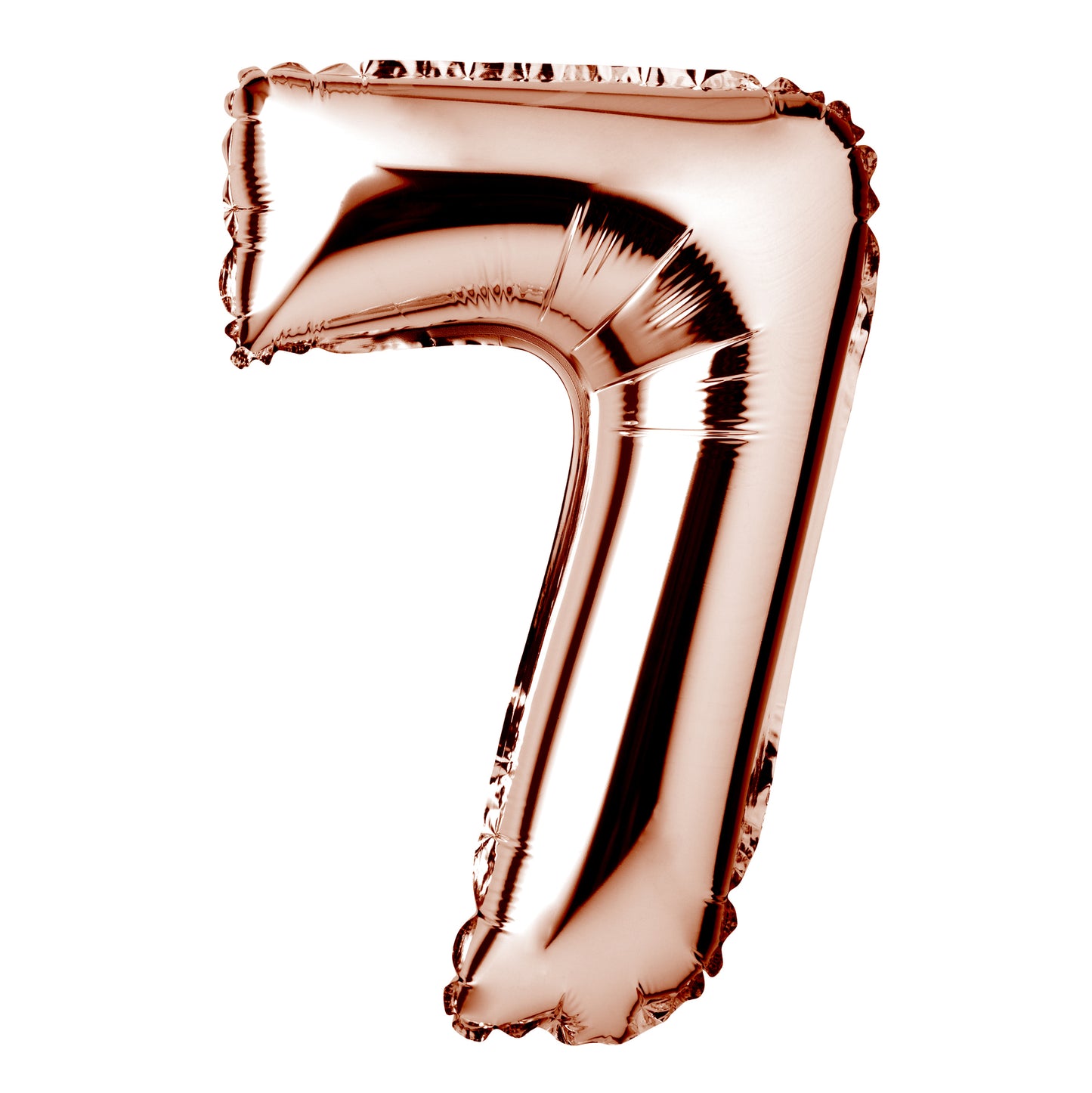 34" Giant Foil Rose Gold Number 7 Balloon