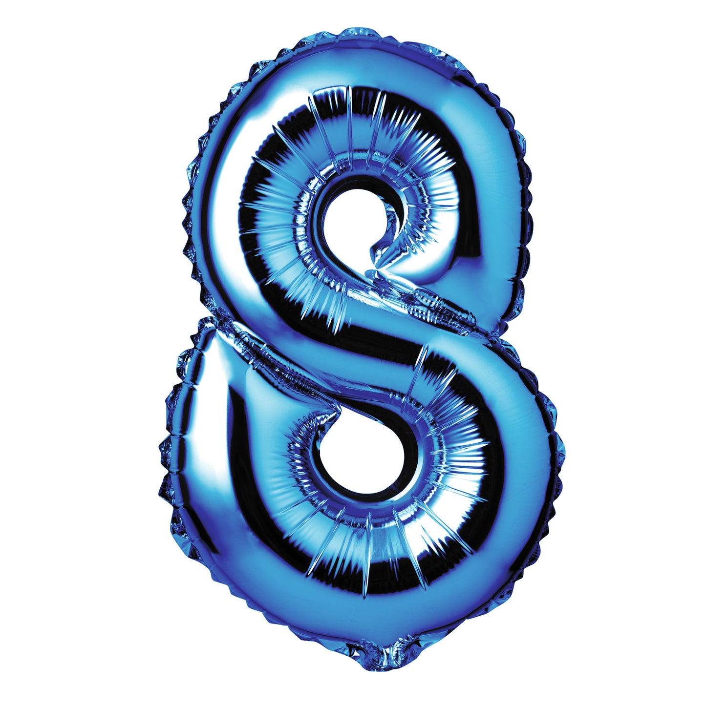 34" Giant Foil Blue Number 8 Balloon