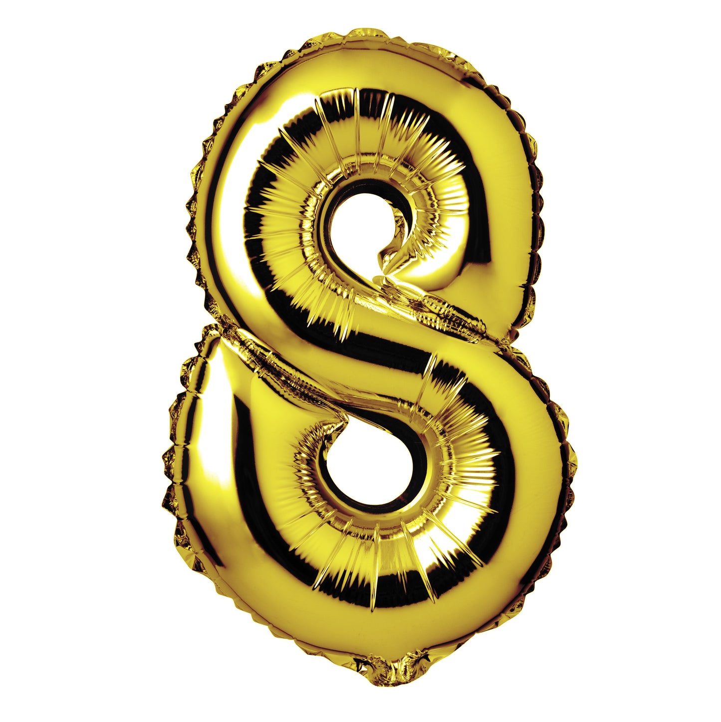34" Giant Foil Gold Number 8 Balloon