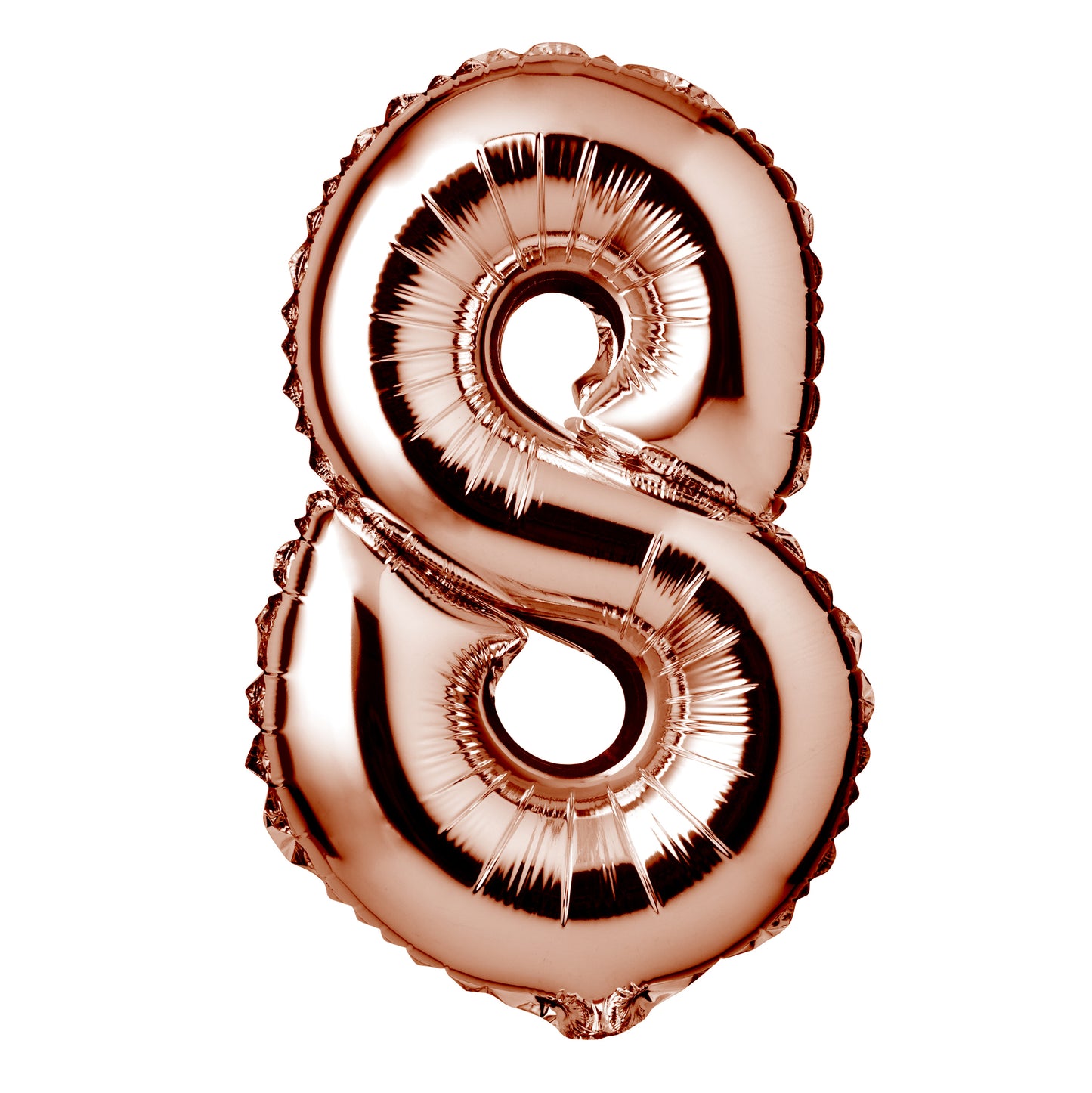 34" Giant Foil Rose Gold Number 8 Balloon