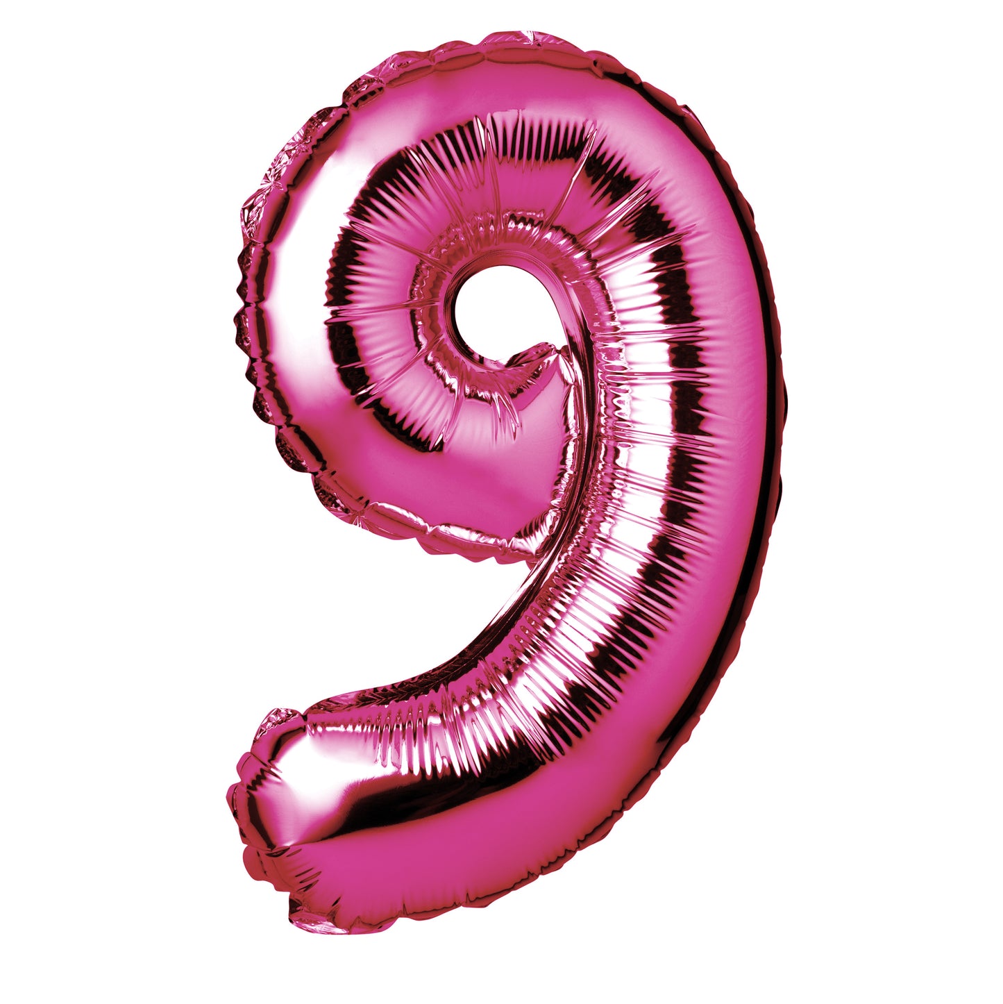 34" Giant Foil Hot Pink Number 9 Balloon