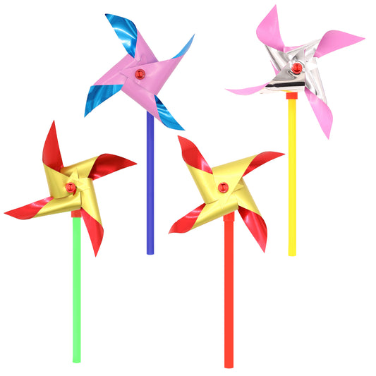 PACK OF 12 MAKE YOUR OWN MINI WINDMILLS