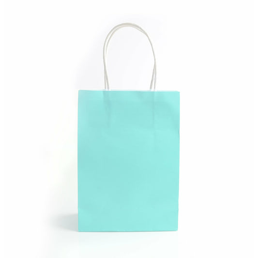Baby Blue Paper Bag with Handles