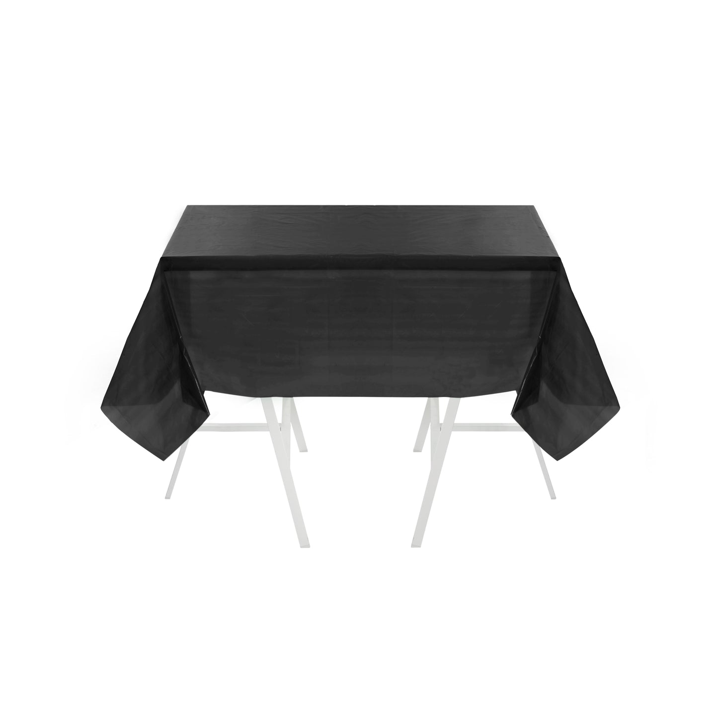 BLACK PVC DISPOSABLE TABLE COVER