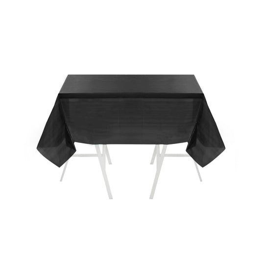 BLACK PVC DISPOSABLE TABLE COVER