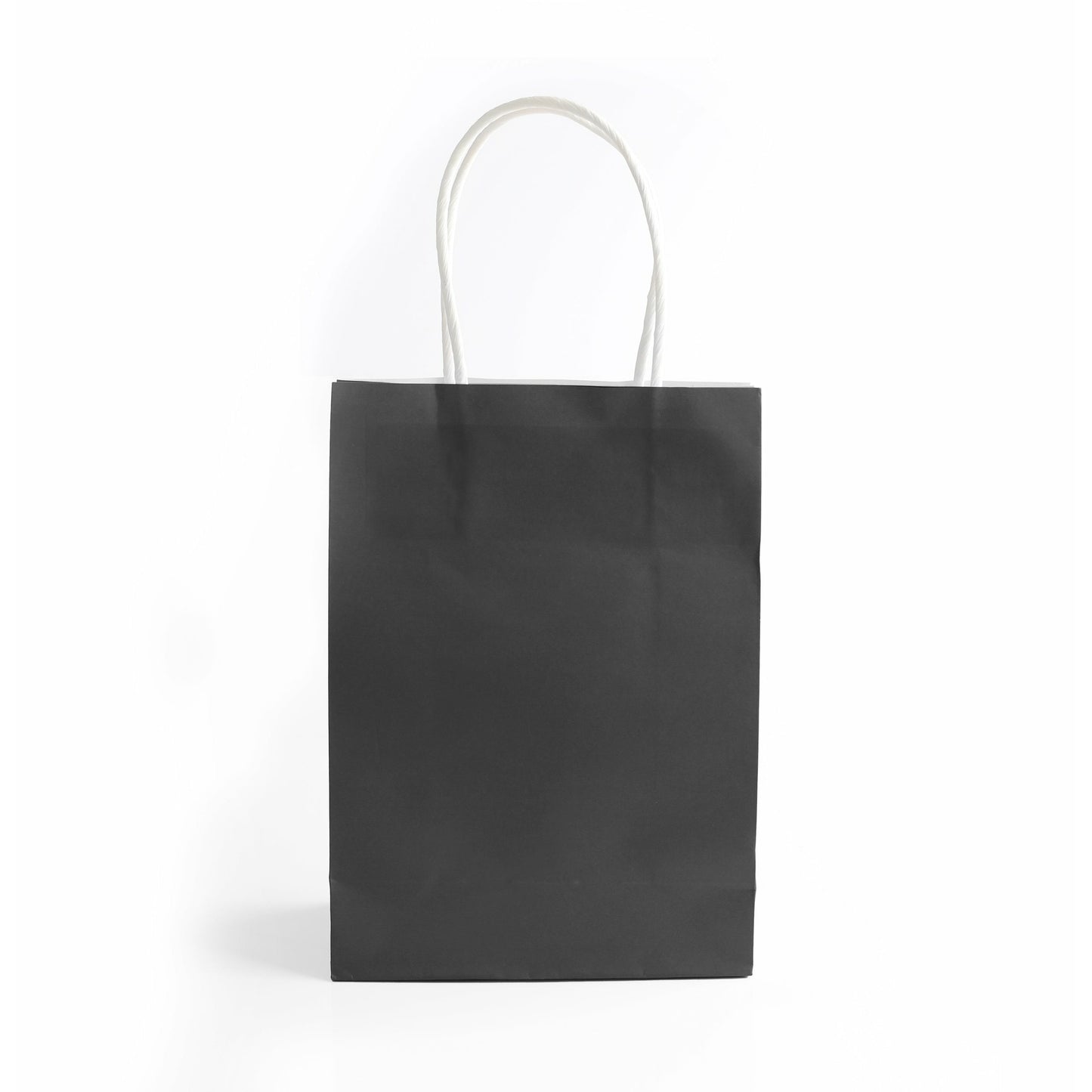 Black Paper Bag with Handles