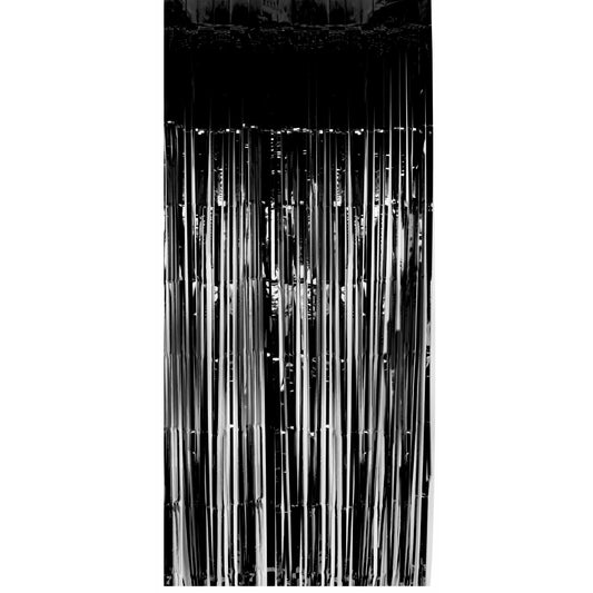 Black Foil Door Curtain
