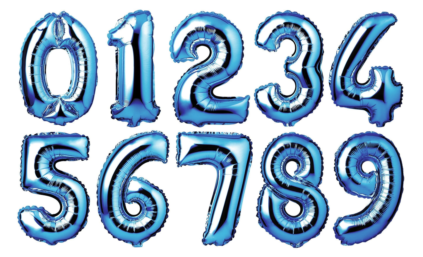 34" Giant Foil Blue Number 7 Balloon