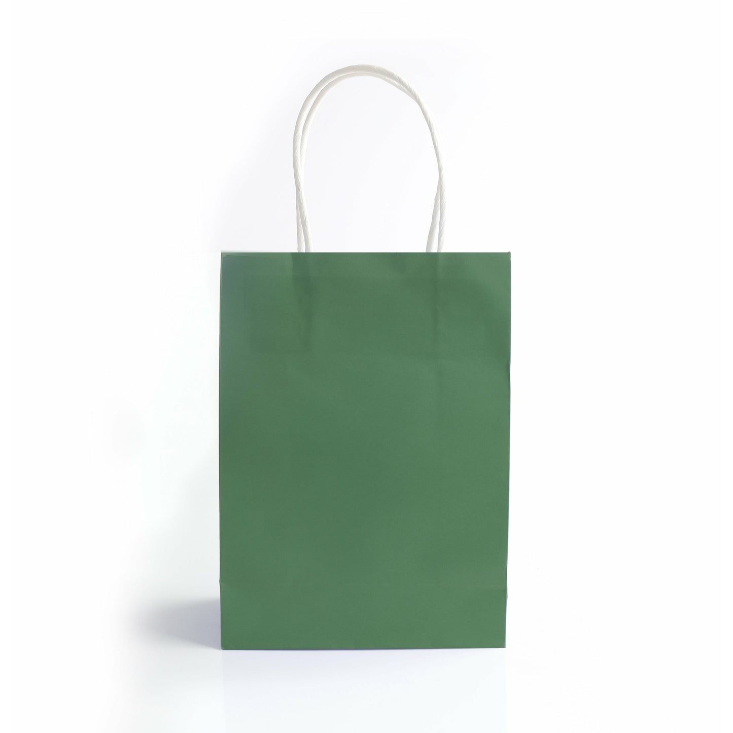 Green Paper Bag with Handles