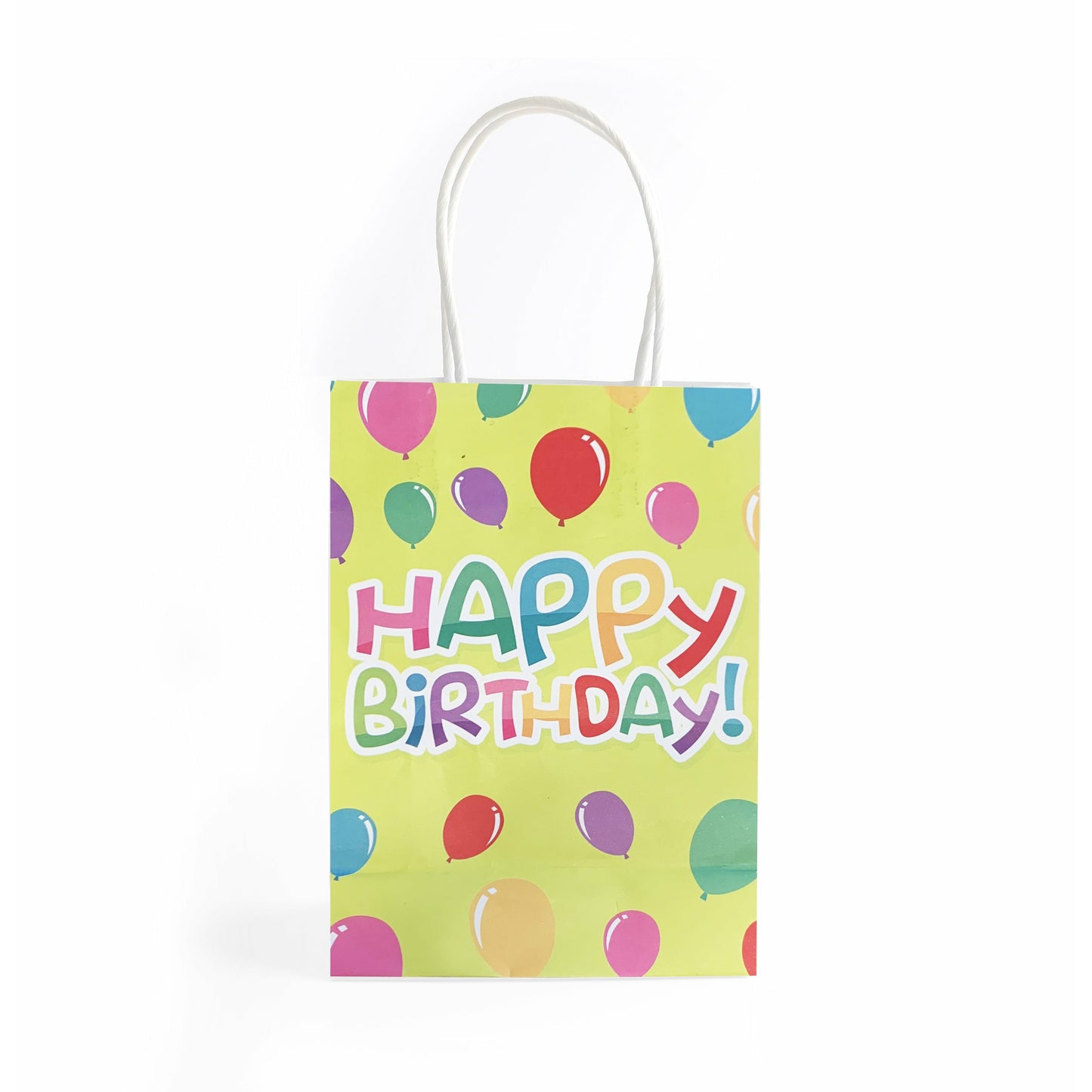 Multicolour Happy Birthday Paper Bag with Handles