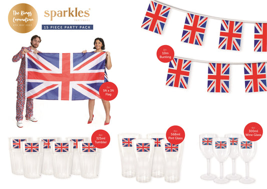 Kings Coronation 15pc Party Set