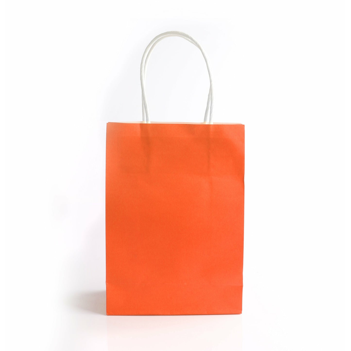 Orange Paper Bag with Handles