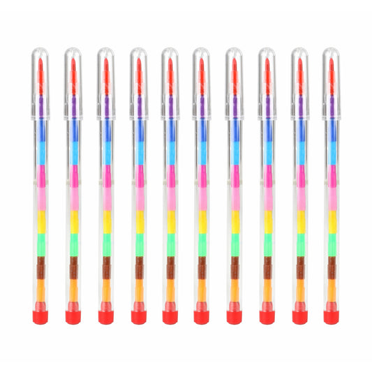 Pack of 10 Swap Stacker Crayon Pen