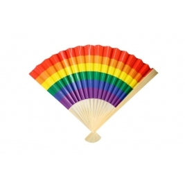 Rainbow Folding Fan 25.5cm