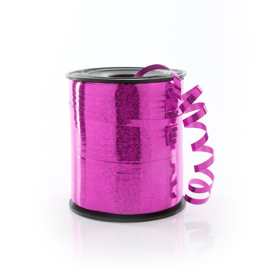 Holographic Hot Pink Curling Ribbon