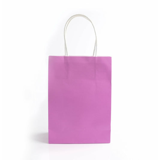 Purple Paper Bag with Handles